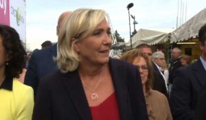 Le Pen s'exprime à la foire de Châlons-en-Champagne