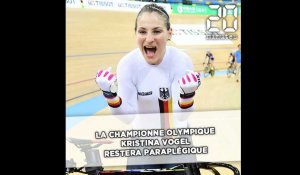 Victime d'un accident en juin, la championne olympique de cyclisme sur piste Kristina Vogel restera paraplégique