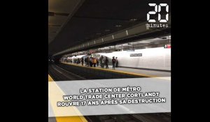 La station de métro World Trade Center Cortlandt rouvre 17 ans après sa destruction