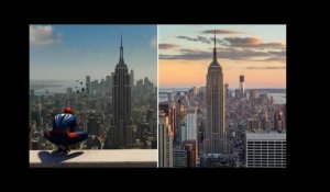 "Spider-man" sur PS4: on a comparé les images du jeu avec le vrai New-York