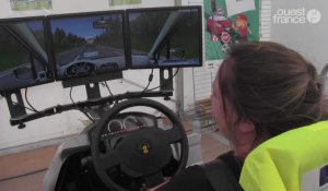 Lessay. Elodie teste un simulateur de conduite aux journées de la Sécurité routière