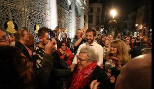 Nicolas Martin (PS) fête sa victoire à Mons