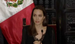 Crise migratoire : Angelina Jolie en mission au Pérou