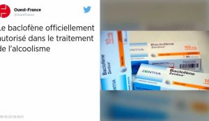 Le baclofène officiellement autorisé dans le traitement de l'alcoolisme.