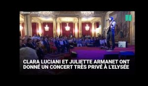 Juliette Armanet et Clara Luciani en concert très privé à l'Élysée