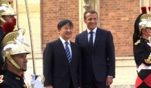 Le prince héritier du Japon accueilli par Macron à Versailles