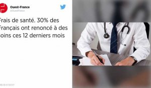 Frais de santé. 30% des Français ont renoncé à des soins ces 12 derniers mois.