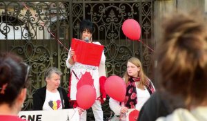 Rassemblement à Namur contre les violences conjugales