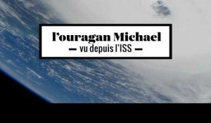 2 minutes de l'ouragan Michael vu de l'ISS