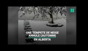 Au Canada, une tempête de neige a annulé l'automne