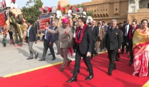 Inde: Macron entame sa visite d'Etat au Fort d'Amber