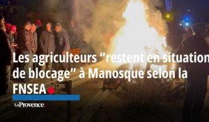 Les agriculteurs “restent en situation de blocage” à Manosque selon la FNSEA