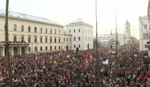 Des dizaines de milliers de personnes manifestent à Munich contre l'extrême droite
