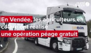 VIDÉO. En Vendée, les agriculteurs en colère optent pour une opération péage gratuit