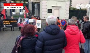 À Laval, une cinquantaine de militants réclament la fermeture de l’abattoir de Craon