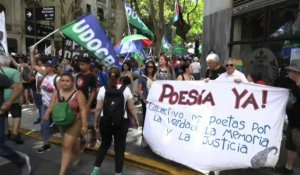 Grève générale en Argentine: rassemblement dans le centre de Buenos Aires