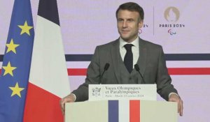 Macron juge "plus que jamais atteignable" le but de voir la France dans le "Top 5 olympique"