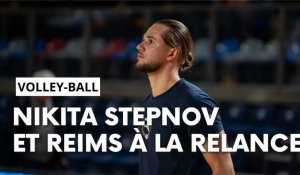 Nikita Stepnov avant Reims - Rennes en Ligue B de volley-ball