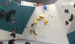 VIDÉO. Plus de 300 grimpeurs à Montmartin-sur-Mer pour le championnat de France d'escalade de bloc