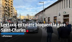 Les taxis en colère bloquent la gare Saint-Charles