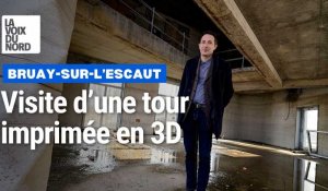 Bruay-sur-l’Escaut : Antoine Motte nous fait visiter la tour imprimée en 3D
