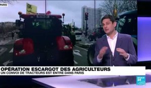 Opération escargot des agriculteurs : un convoi de tracteurs est entré dans Paris