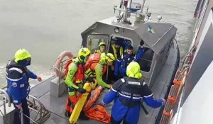 Boulogne : exercice de sauvetage des migrants dans la Manche