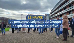 Le personnel soignant de l'hôpital du Havre en grève