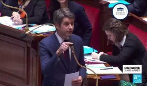 Ukraine : passe d'armes entre Gabriel Attal et Marine Le Pen à l'Assemblée