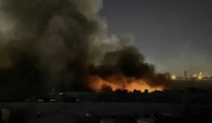 Irak: Un incendie se déclare dans un marché de vêtements d'occasion à Erbil
