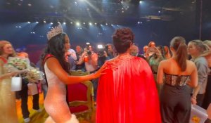 La maman de la nouvelle Miss Belgique vient féliciter sa fille!