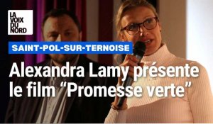 Alexandra Lamy et Édouard Bergeon présentent "Promesse Verte" au cinéma Le Régency à Saint-Pol