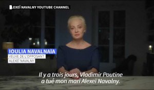 Russie: "Poutine a tué mon mari", accuse la veuve de Navalny