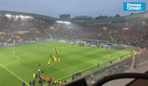 VIDEO. Fin de match houleuse à la Beaujoire après la défaite du FC Nantes face à Strasbourg