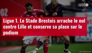 VIDÉO. Ligue 1. Le Stade Brestois arrache le nul contre Lille et conserve sa place sur le