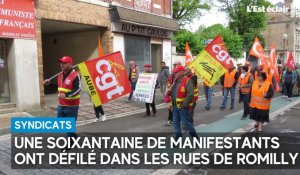 Manifestation du 1er mai : une soixantaine de manifestants à Romilly-sur-Seine
