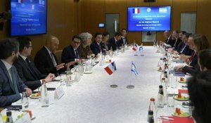 Jérusalem: le ministre français des Affaires étrangères rencontre son homologue israélien