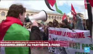 Mobilisation étudiante au Panthéon à Paris : "Un appel à l'humanité envers le peuple palestinien"