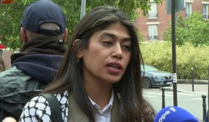 "On a été bien reçues", dit Rima Hassan à la sortie des locaux de la police judiciare
