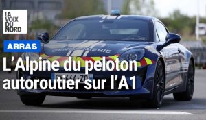 Arras : présentation de l’Alpine A110S des gendarmes de l’autoroute