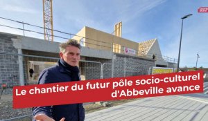Le chantier du futur pôle socio-culturel d'Abbeville avance