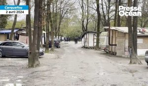 VIDEO. Une opération « Place nette XXL » dans un camps de Roms près de Nantes