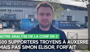 500 supporters de l'Estac iront à Auxerre, mais pas Simon Elisor blessé : notre analyse de la conf'