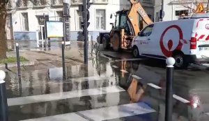 Boulogne : rupture de canalisation d'eau dans le centre-ville