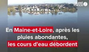 VIDÉO. Les cours d'eau débordent en Maine-et-Loire