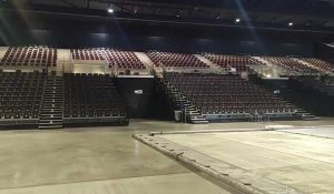 Dans les coulisses de l'installation de la patinoire d'Holiday On Ice à Sceneo Longuenesse