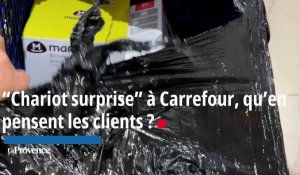 Que pensent les clients de l'opération "Chariot surprise" au Carrefour d'Aix-en-Provence ?