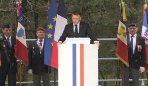 Macron: "Les 129 martyrs des Glières ont contribué à sauver l'honneur de la France"