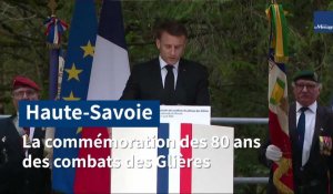 Emmanuel Macron en Haute-Savoie pour commémorer les 80 ans des Glières