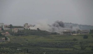 De la fumée après une frappe israélienne sur le sud du Liban